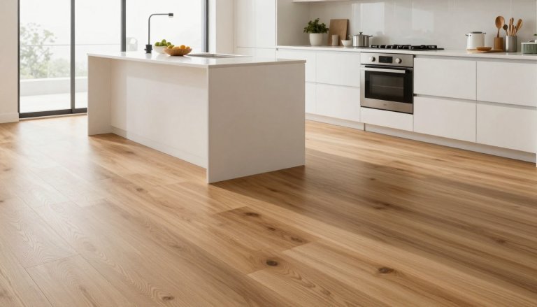 Engineered Wood Kitchen Flooring That Lasts Around Cabinets, Islands, and Kitchen Appliances