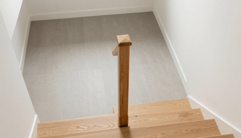 Planning a stair renovation that visually matches new basement flooring