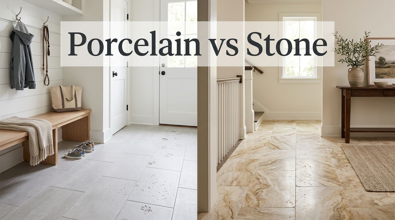 Porcelain Tile vs Natural Stone in Georgia Homes