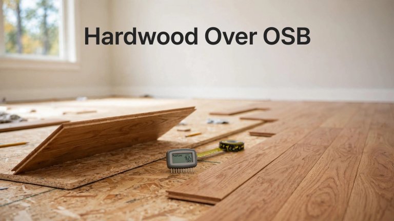 hardwood flooring over OSB