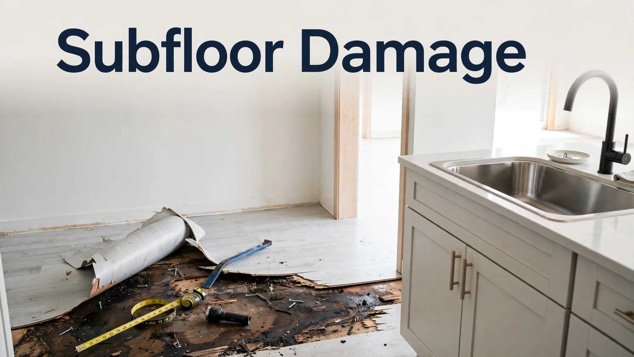 plywood subfloor damage